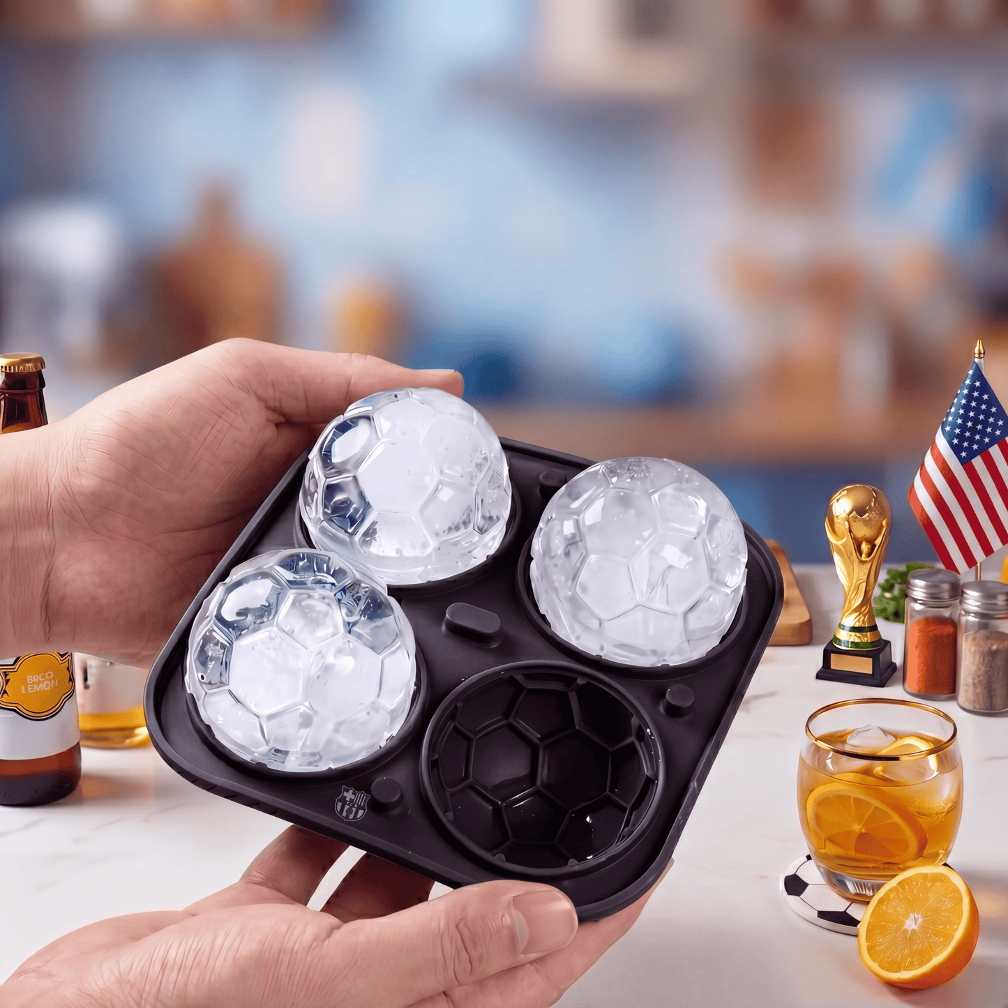 Football Ice Ball Mold